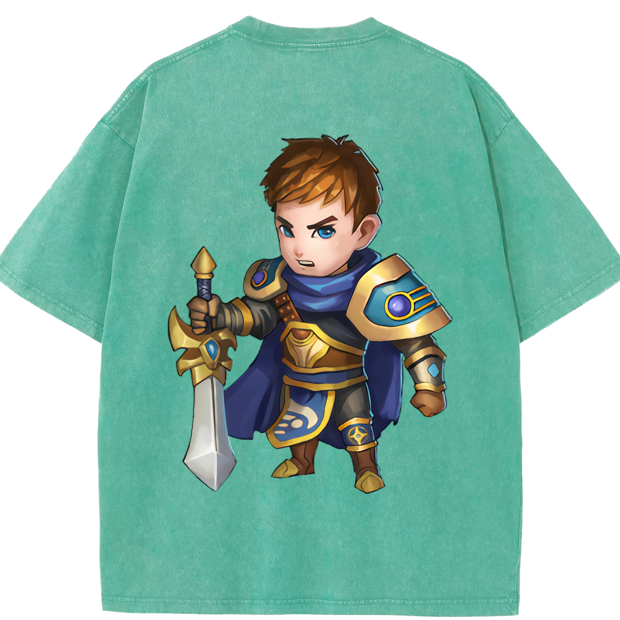 リーグ・オブ・レジェンド League of Legends LOL 綿100% ヴィンテージ風 半袖Tシャツ（背面プリント）
